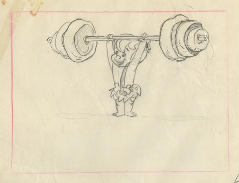The Flintstones Layout Drawing - ID: janflintstones9137 Hanna Barbera