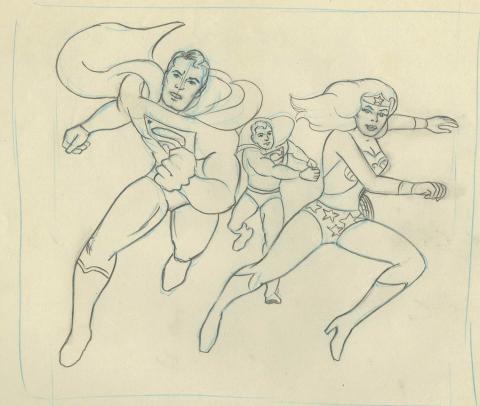 Superman Opening Title Layout Drawing - ID: jansuperman9049 Filmation