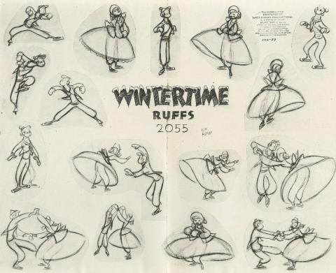 Once Upon a Wintertime Model Sheet - ID: julydismodel17893 Walt Disney