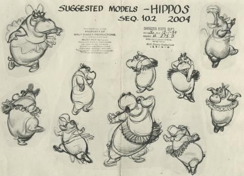 Fantasia Model Sheet - ID: julydismodel17909 | Van Eaton Galleries