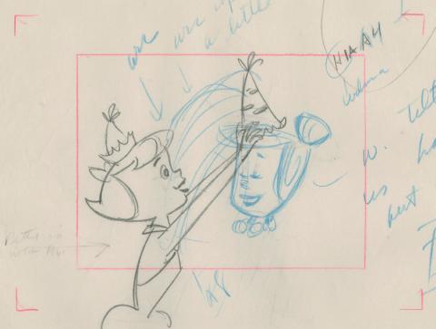 The Flintstones Layout Drawing - ID: julyflintstones17639 Hanna Barbera