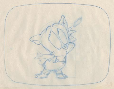 Tiny Toon Adventures Layout Drawing - ID: julytinytoons17533 Warner Bros.