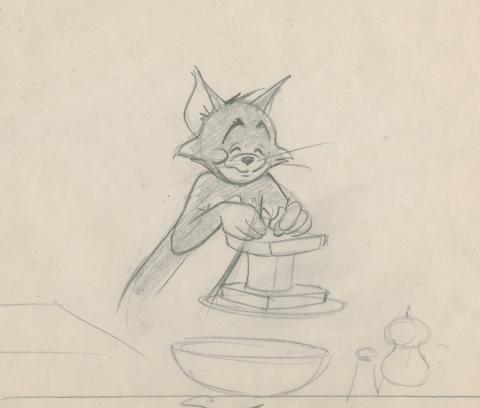 Tom and Jerry Layout Drawing - ID: julytomjerry17508 MGM