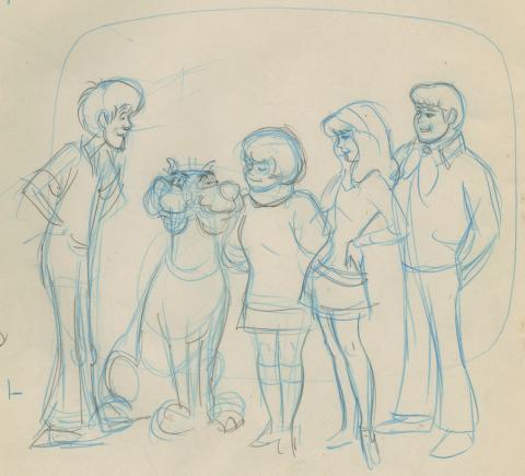 New Scooby Doo Movies Layout Drawing - ID: novscooby17408 Hanna Barbera