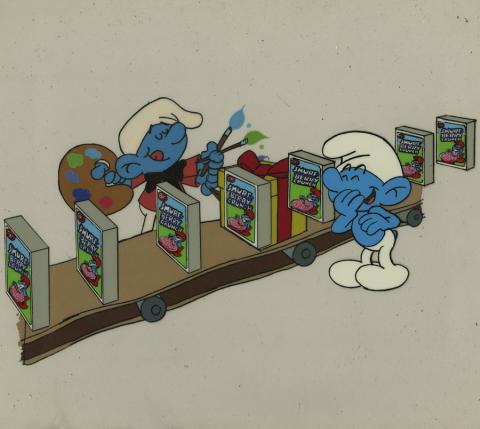 Smurf Berry Crunch Layout Drawing - ID: novsmurfs17427 Hanna Barbera