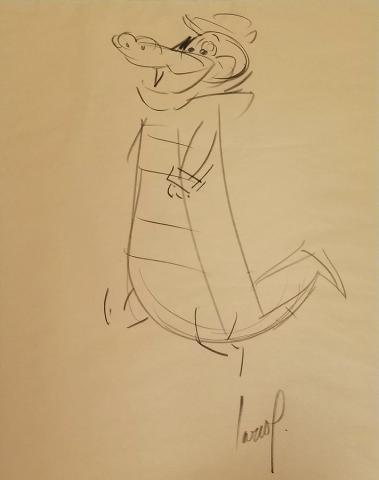 Wally Gator Animator's Drawing - ID: novwally17237 Hanna Barbera