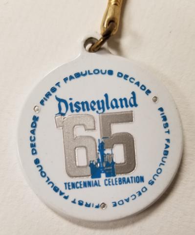 Disneyland Tencennial Keychain - ID: octdisneyland17502 Disneyana