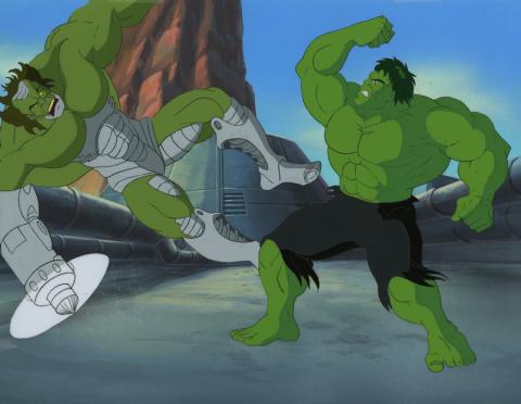 Incredible Hulk Cel & Background - ID: octhulk17059 Marvel