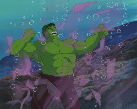 Incredible Hulk Cel & Background - ID: octhulk17065 Marvel