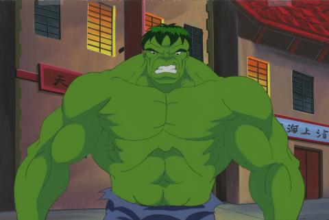 Incredible Hulk Cel & Background - ID: octhulk17087 Marvel
