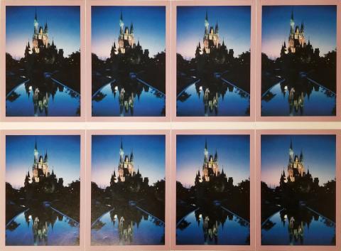Cinderella Castle Poster Color Test - ID: aprdisneyland18833 Disneyana