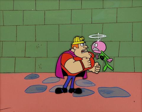 Quisp and Quake Production Cel & Background - ID: janquisp18350 Jay Ward