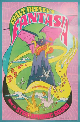 1970s Fantasia Signed Window Card - ID: novfantasia18356 Walt Disney