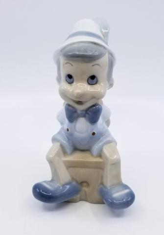 Pinocchio Blue Italian Ceramic Figure - ID: novpinocchio18417 Disneyana