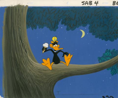 Daffy Duck and Tweety Filmation Production Cel - ID: octdaffy18309 Warner Bros.