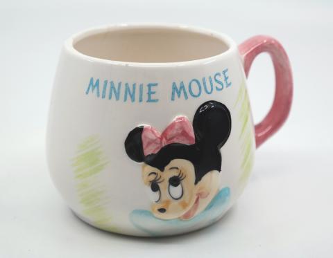 1960s Minnie Mouse 3D Ceramic Mug - ID: octdisneyana18145 Disneyana