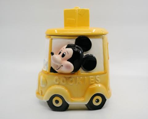 1970s Mickey Mouse Bus Cookie Jar - ID: octdisneyana18790 Disneyana