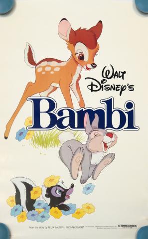 1982 Bambi One Sheet Poster - ID: augbambi19182 Walt Disney