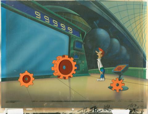 Jetsons: The Movie Production Cel & Background - ID: augjetsons19101 Hanna Barbera
