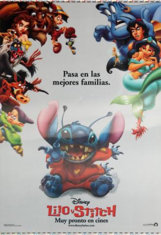 Lilo and Stitch Mexican Lenticular One Sheet Poster - ID: auglilo19176 Walt Disney