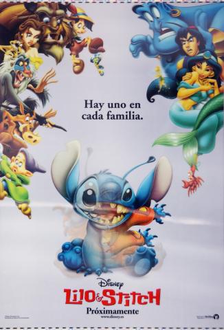 Lilo and Stitch Spanish Lenticular One Sheet Poster - ID: auglilo19178 Walt Disney