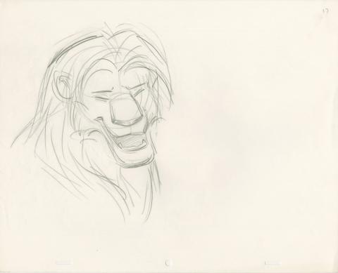 Lion King Production Drawing - ID: auglionking19171 Walt Disney
