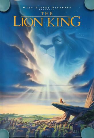 Lion King One Sheet Poster - ID: auglionking19201 Walt Disney