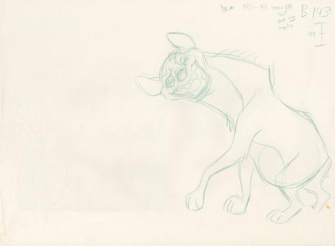 Lion King Production Drawing - ID: auglionking19209 Walt Disney