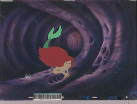 Little Mermaid Production Cel - ID: augmermaid19318 Walt Disney
