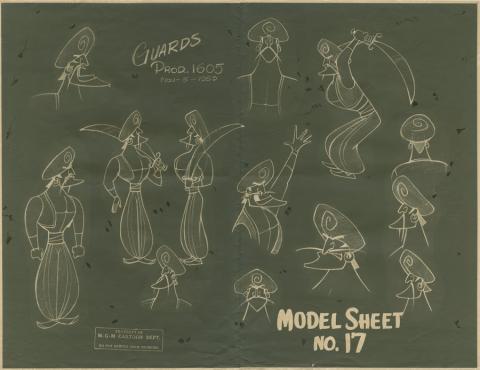 Invitation to the Dance Sinbad the Sailor Model Sheet - ID: augmgm19264 MGM