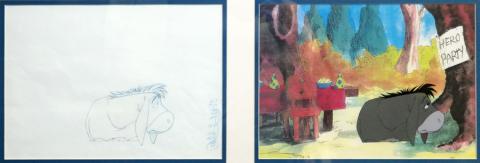 Winnie the Pooh Production Cel and Drawing - ID: augpooh19118 Walt Disney