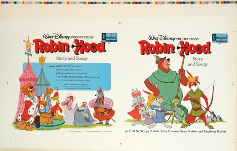 Robin Hood Record Sleeve Test Print - ID: augrobinhood19457 Walt Disney