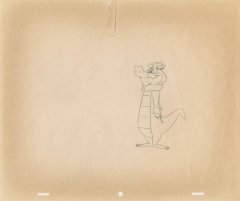 Wally Gator Production Drawing - ID: augwally19163 Hanna Barbera