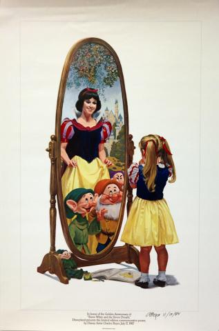 Snow White 50th Anniversary Charles Boyer Signed Limited Print - ID: janboyer19331 Disneyana