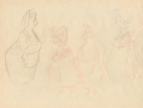 Sleeping Beauty Development Drawing - ID: jansleeping5022 Walt Disney