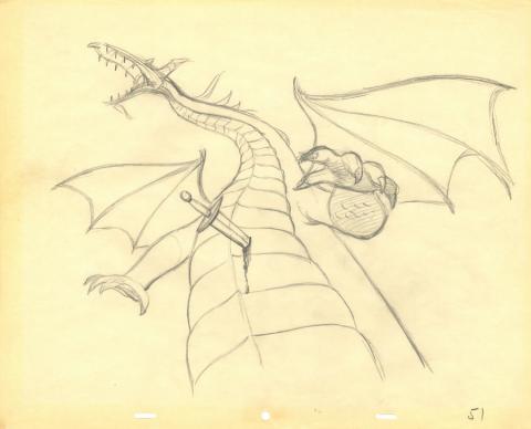 Sleeping Beauty Production Drawing - ID: jansleepingbeauty19343 Walt Disney