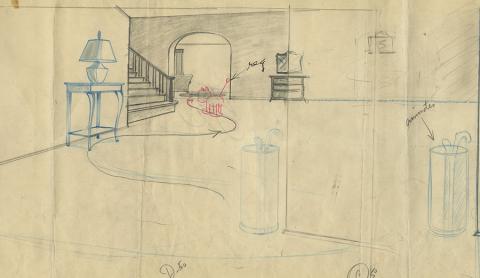 Tom and Jerry Layout Drawing - ID: jantomjerry19283 MGM