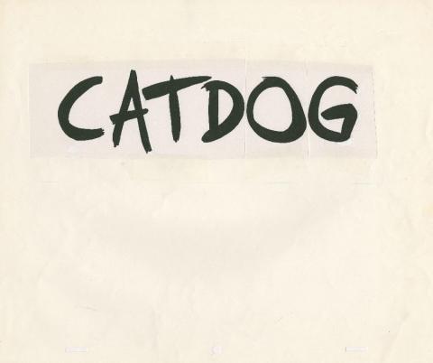 CatDog Xerox Title Card Development Art - ID: julycatdog19246 Nickelodeon