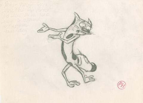 CatDog Rough Production Drawing - ID: julycatdog19255 Nickelodeon