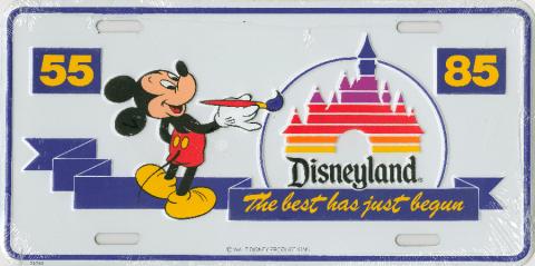 Disneyland License Plate - ID: julydisneyland19012 Disneyana