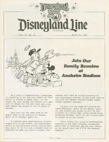 17 Issues of Disneyland Line Cast and Crew Magazine - ID: julydisneyana19059 Disneyana