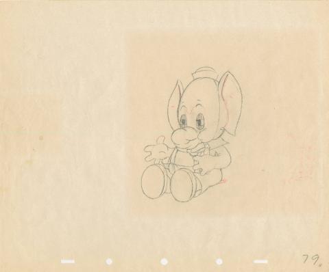 Elmer Elephant Production Drawing - ID: julyelmer19234 Walt Disney