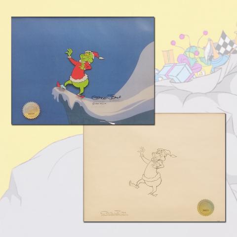 How the Grinch Stole Christmas Production Cel & Drawing - ID: julygrinch19909 Chuck Jones