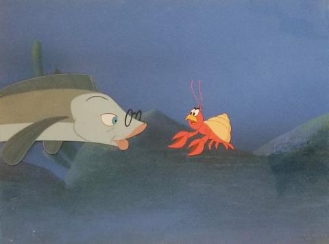 Mr. Limpet and Crusty Production Cel & Background-ID: junmrlimpet19063 Warner Bros.
