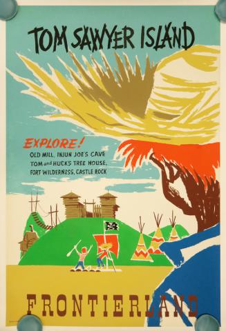 Frontierland Tom Sawyer Island Attraction Poster - ID: mardisneyland19253 Disneyana