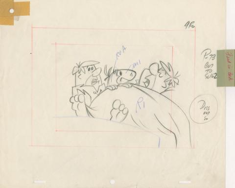 Flintstones Layout Drawing - ID: mayflintstones19112 Hanna Barbera