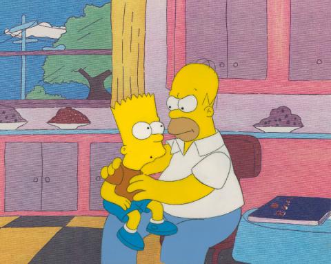 The Simpsons Production Cel - ID: octsimpsons19102 Fox