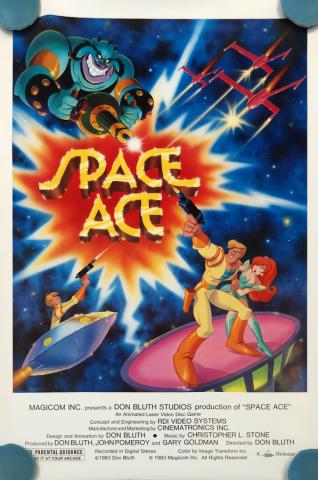 Space Ace One-Sheet Poster - ID: octspaceace19373 Don Bluth
