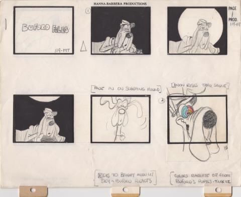 Buford Files Main Original Title Storyboards - ID: jun20HB005 Hanna Barbera