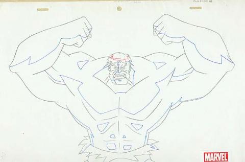 Hulk Vs. Layout Drawing - ID: MLG500018 Marvel